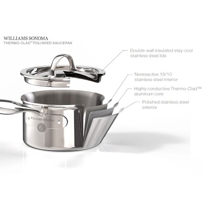 Williams Sonoma Signature Thermo-Clad™ Stainless-Steel 18-Piece Cookware and Tools Set