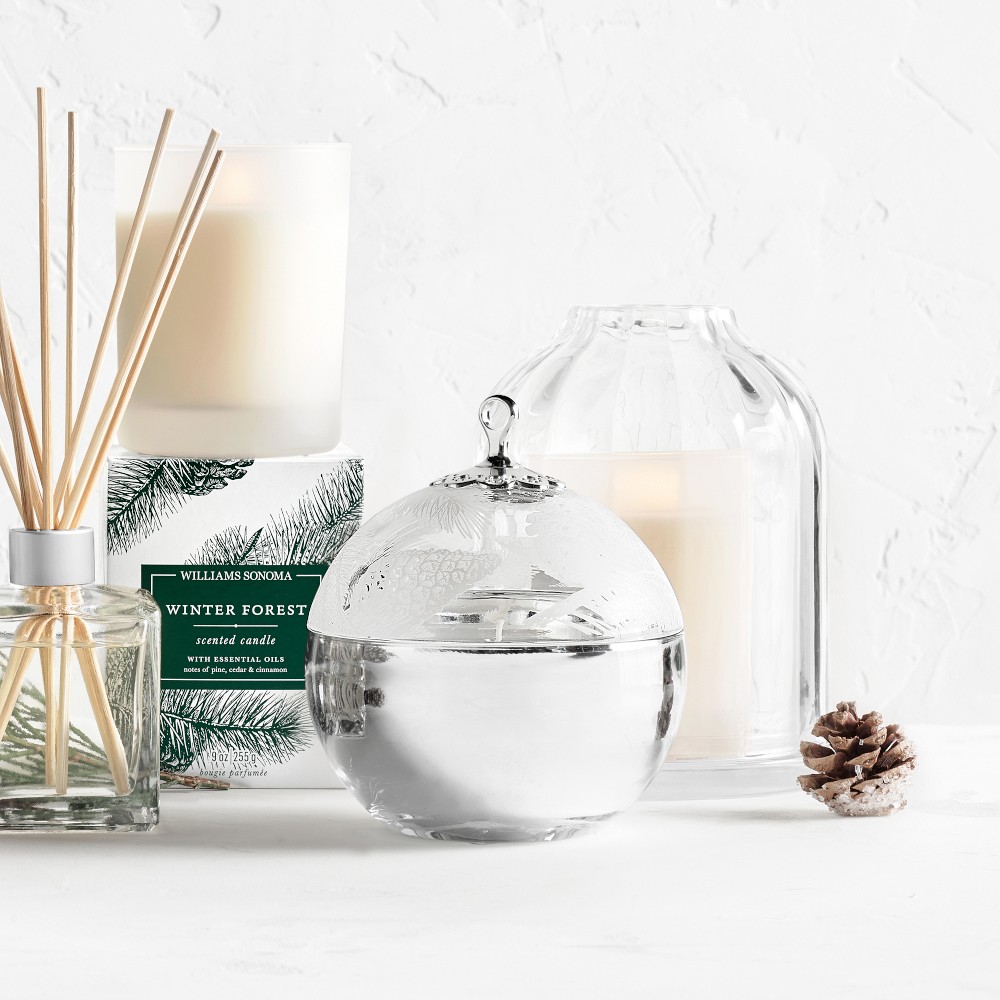 Williams Sonoma Winter Forest Ornament Candle