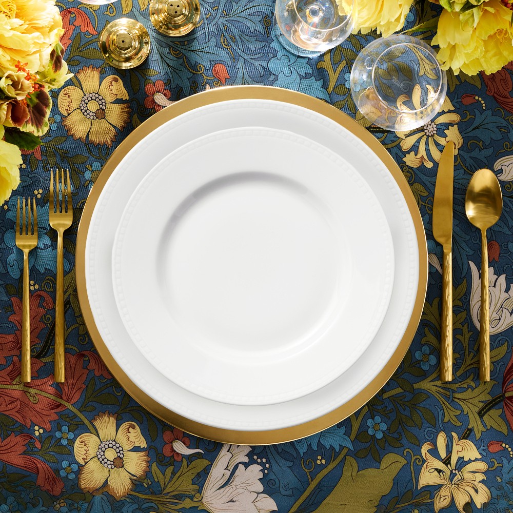 Apilco Beaded Hemstitch Salad Plates, Set of 4