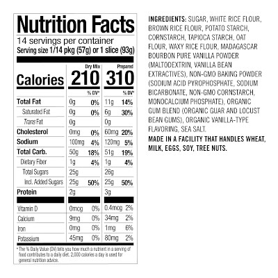 Williams Sonoma Gluten-Free Madagascar Vanilla Cake Mix