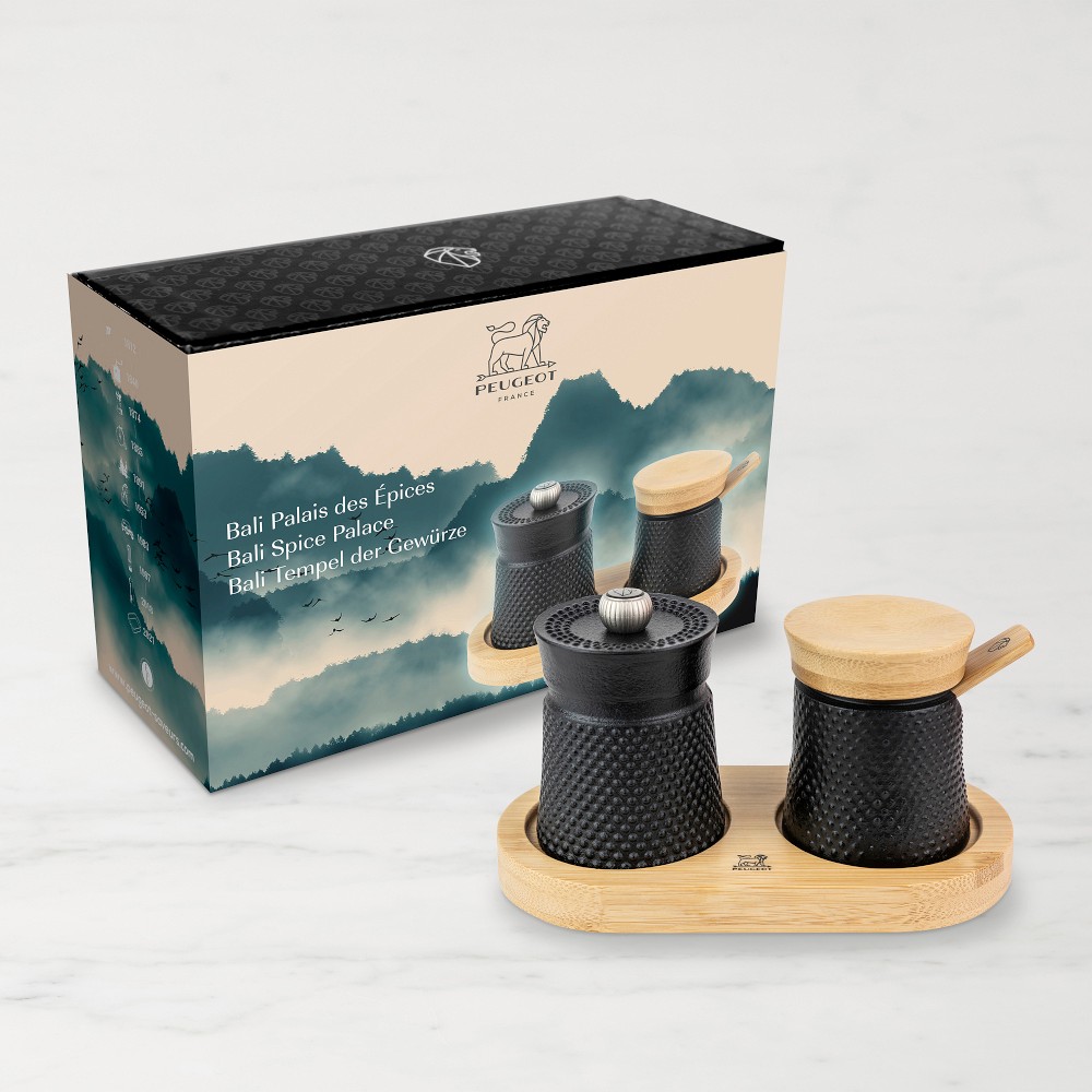 Peugeot Bali Spice Palace Salt Cellar & Pepper Mill Set, 5