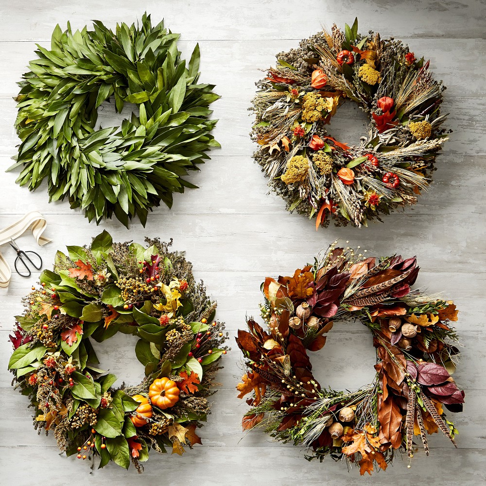 Fall Abundance Live Wreath, 20