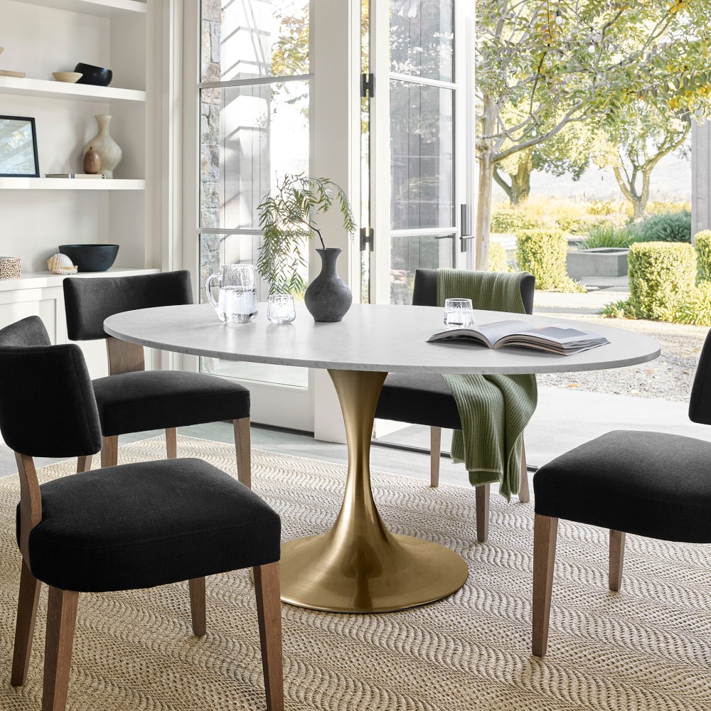 Tulip Oval Pedestal Dining Table (70
