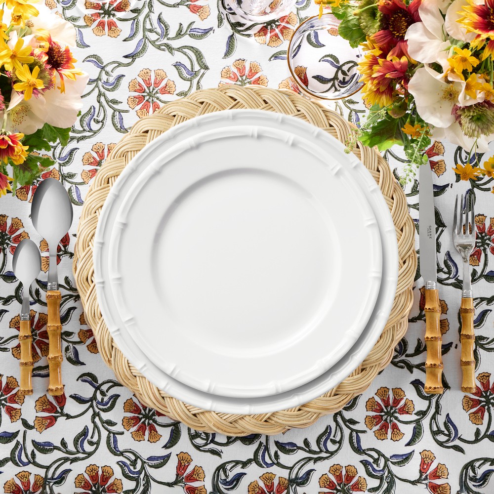 Pillivuyt Bamboo Porcelain Salad Plates, Set of 4