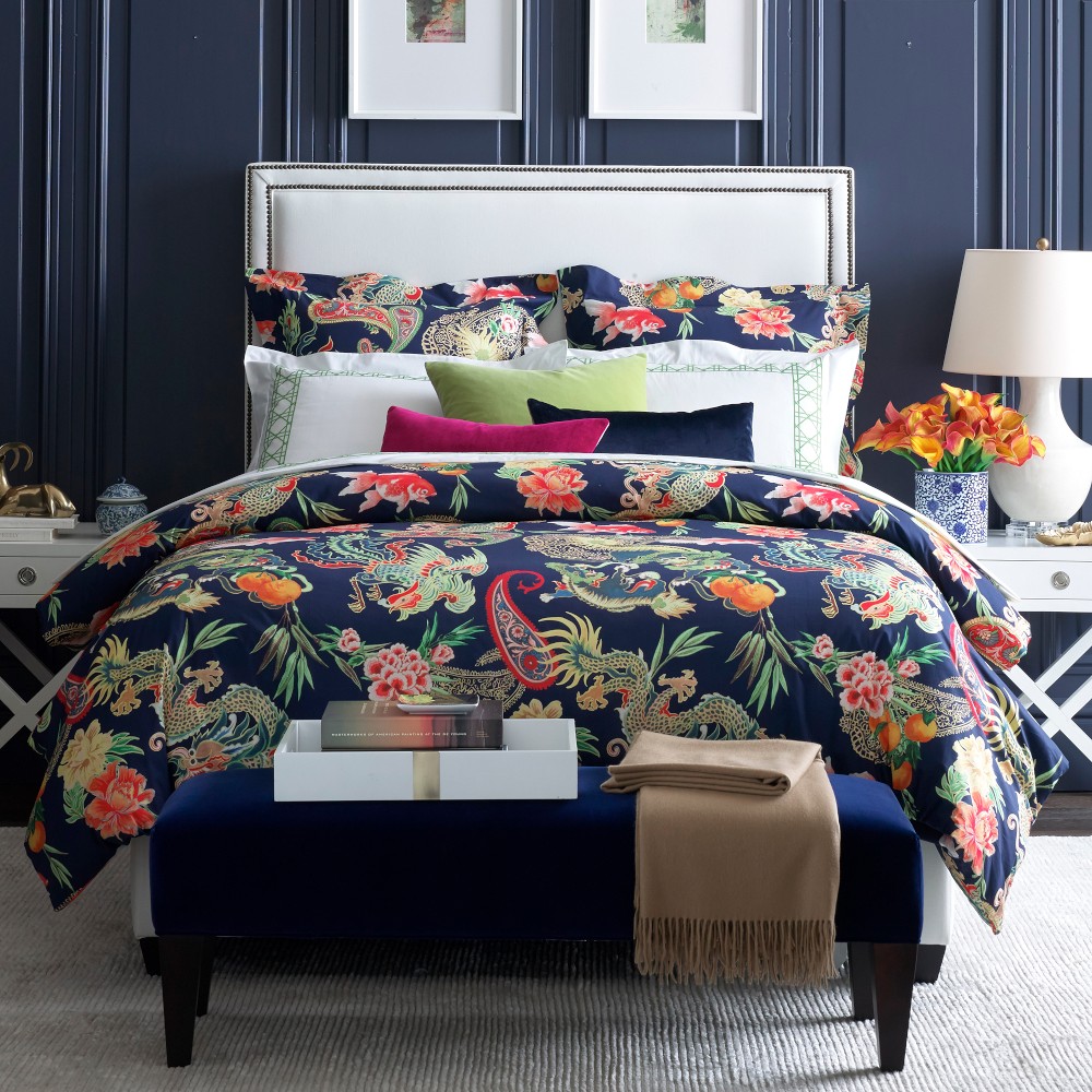 New Moon Printed Duvet Cover & Shams
