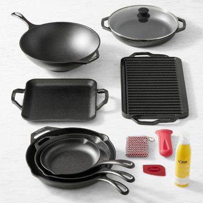 Lodge Chef Collection Seasoned Cast Iron 12-Piece Cookware Set