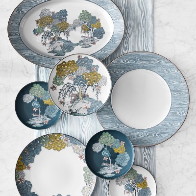 Scalamandré x Williams Sonoma Sea of Trees Runner