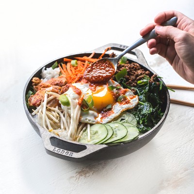 Lodge Seasoned Cast Iron Mini Wok, 9-oz