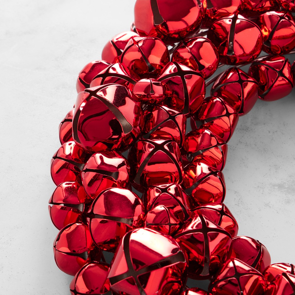 Red Jingle Bell Wreath
