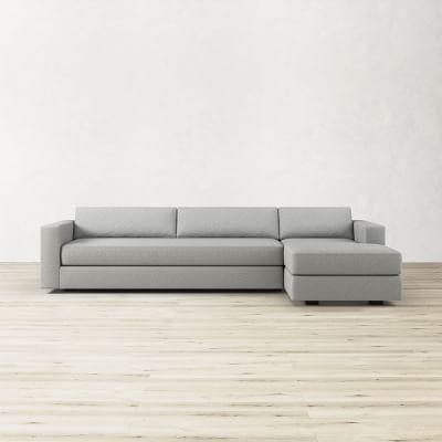 Carlton Square Arm 2-Piece L-Shape Chaise Sectional (126