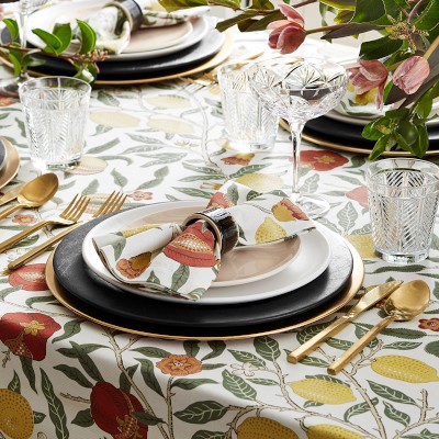 Morris & Co. Golden Fruit Napkins, Set of 4