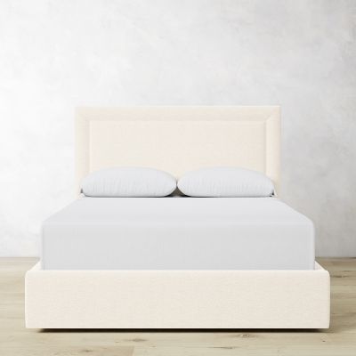 Irving Nontufted Upholstered Storage Bed & Headboard with Welt