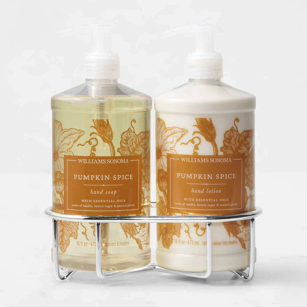 Williams Sonoma Pumpkin Spice Hand Soap & Lotion 3-Piece Set