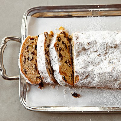 Dresden Stollen with Marzipan, Serves 8-10