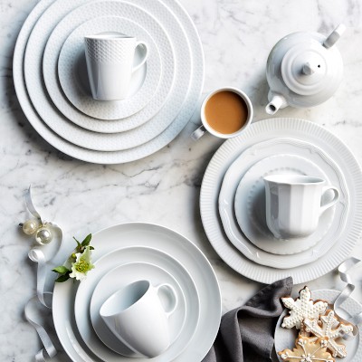 Pillivuyt Eclectique Porcelain Soup Plates, Set of 4
