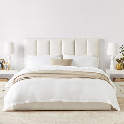 Kennedy Channel-Tufted Upholstered Bed & Headboard