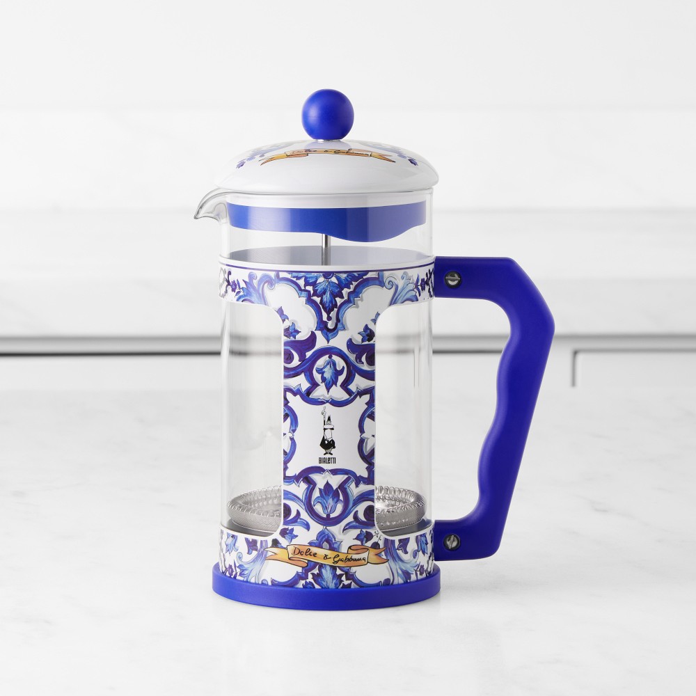 Bialetti Dolce & Gabbana French Press, Blu Mediterraneo