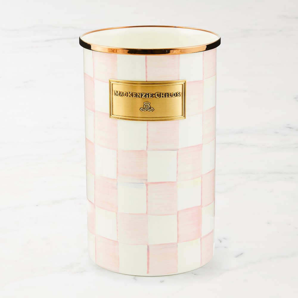 MacKenzie-Childs Rosy Check Utensil Holder