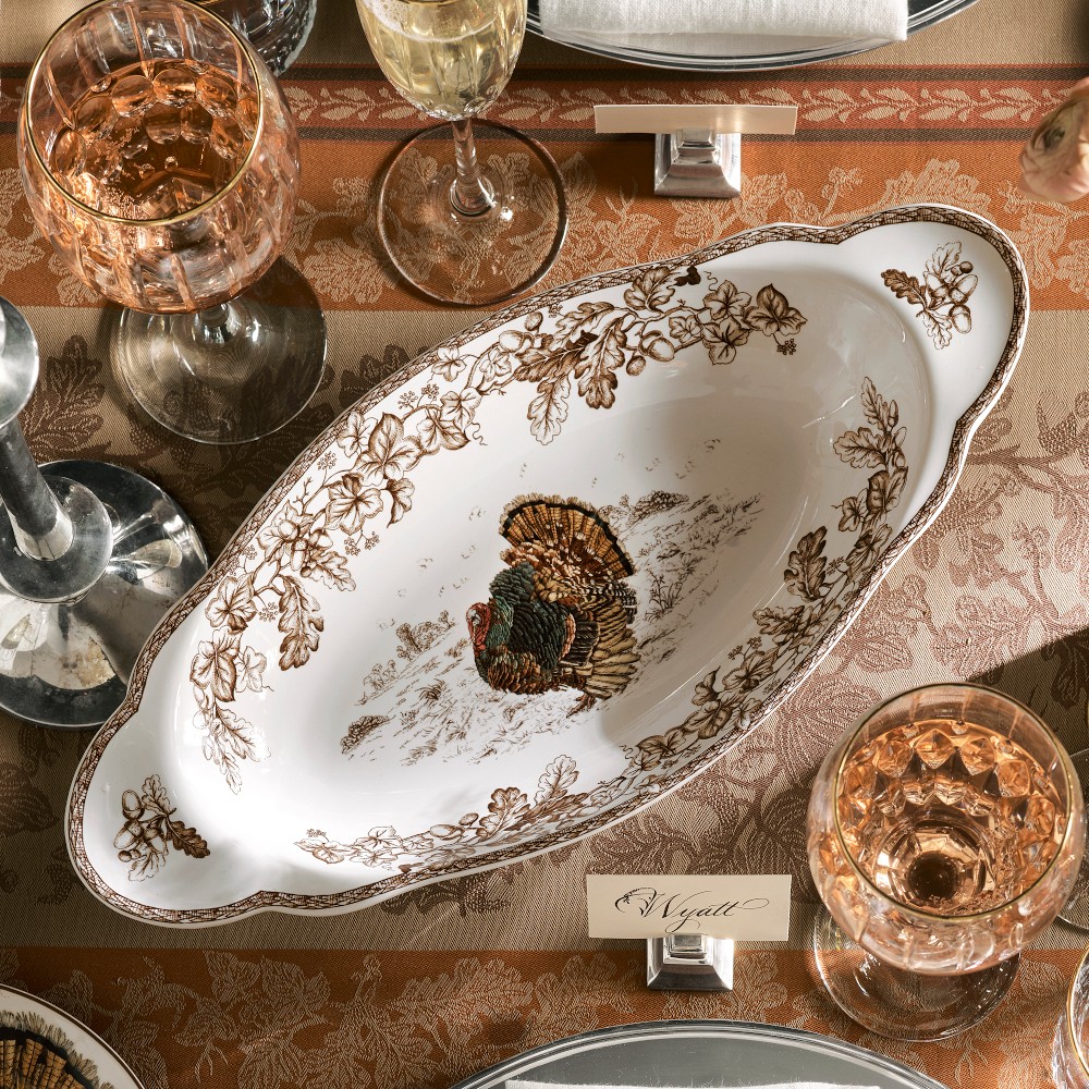 Plymouth Turkey Serving Platter with Handles