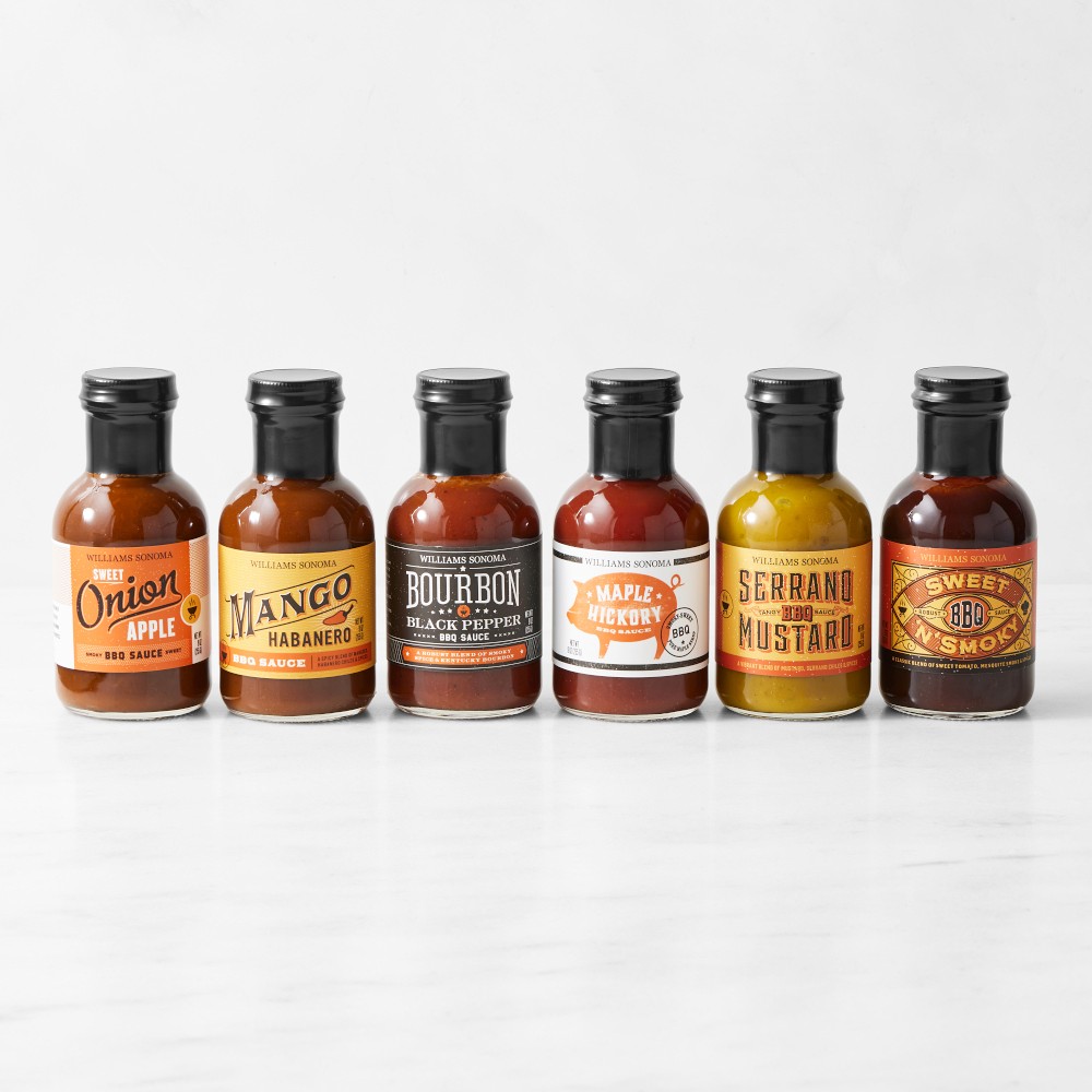 Williams Sonoma Mini BBQ Sauces, Set of 6