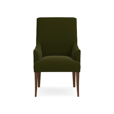 OPEN BOX: Belvedere Armchair, Standard, Signature Velvet, Olive, Nutmeg Leg