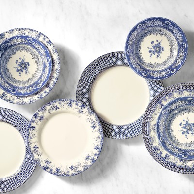 English Floral Dinner Plates