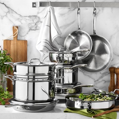 All-Clad G5™ Graphite Core Stainless-Steel 15-Piece Cookware Set