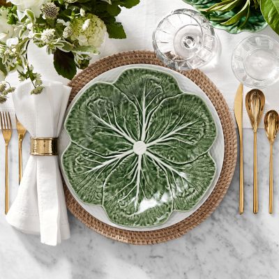 Bordallo Pinheiro Cabbage Dinner Plates