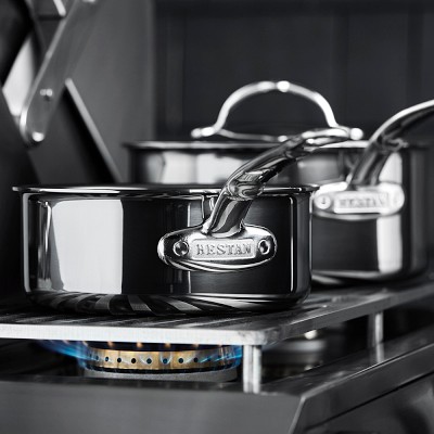 Hestan NanoBond® Titanium Stainless-Steel 3-Piece Saucepan Set