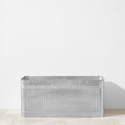 Vintage Galvanized Raised Planter