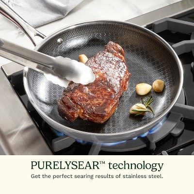 Cuisinart FusionElite+ Hybrid Stainless-Steel Ceramic Nonstick Skillet