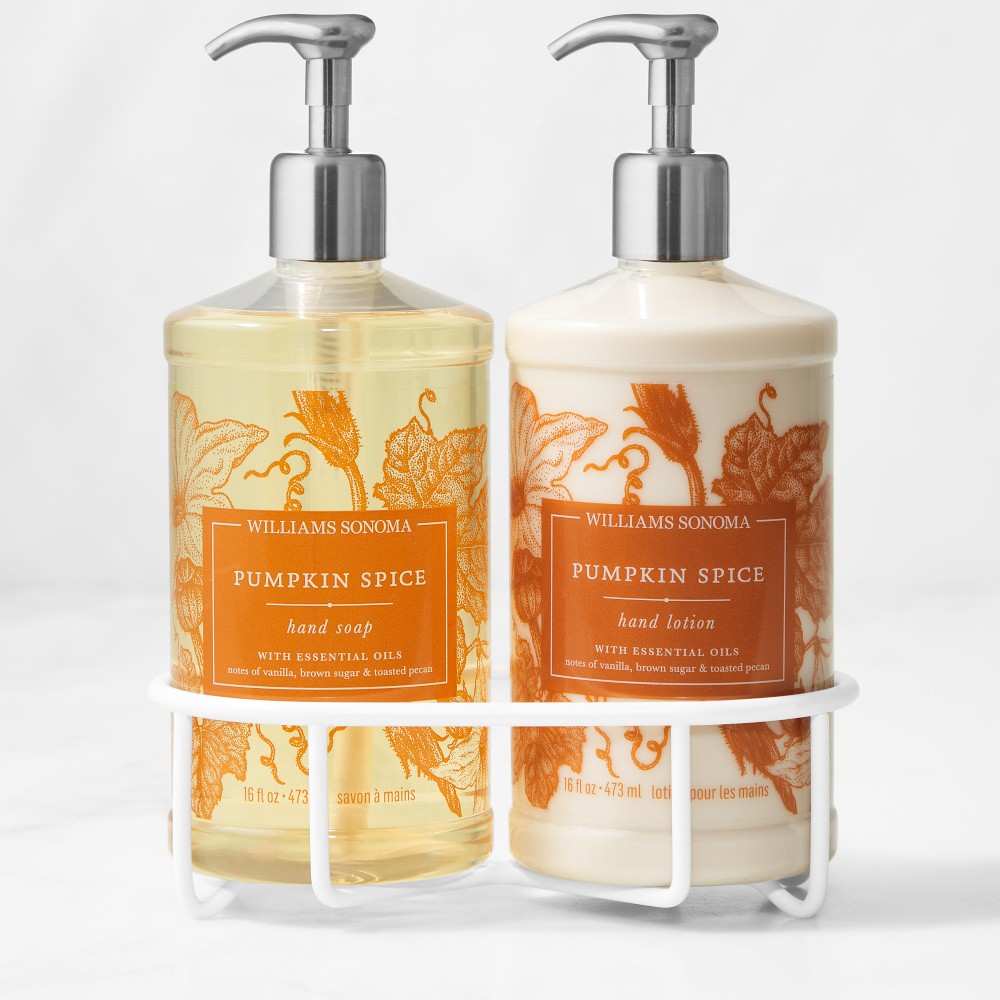 Williams Sonoma Pumpkin Spice Hand Soap & Lotion 3-Piece Set