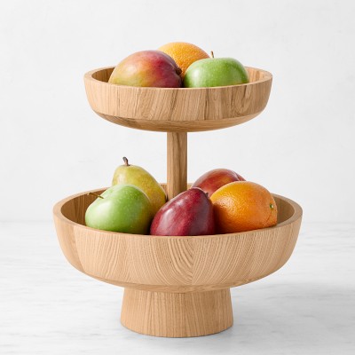 Hold Everything Two-Tiered Fruit Bowl