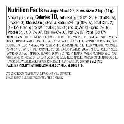 Williams Sonoma Burger Starter, Dill Pickle