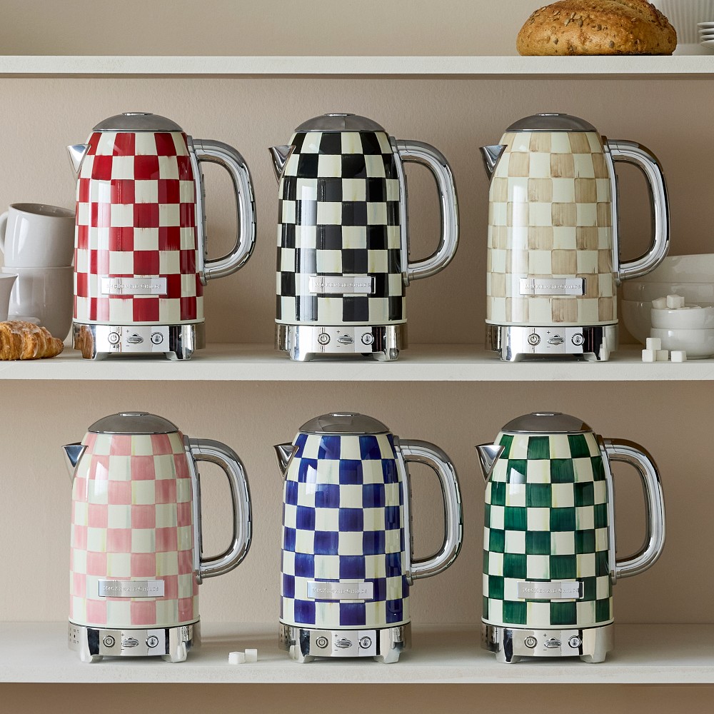 MacKenzie-Childs Courtly Check Electric Kettle