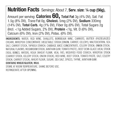Williams Sonoma Brasserie, Bordelaise Wine Finishing Sauce