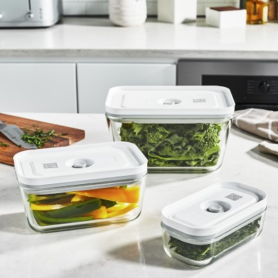 Zwilling Fresh & Save 3-Piece Glass Food Storage Container, Meal Prep Containers