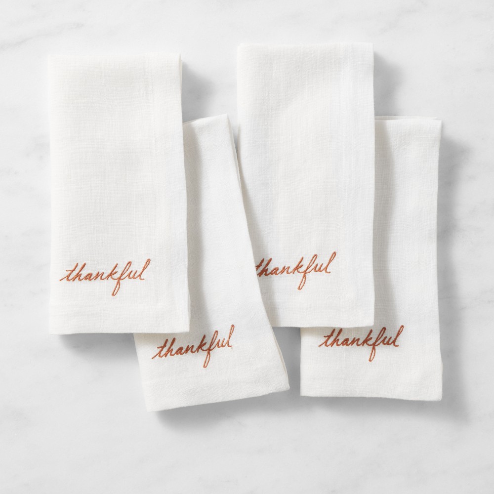 Thankful Napkins, Set of 4