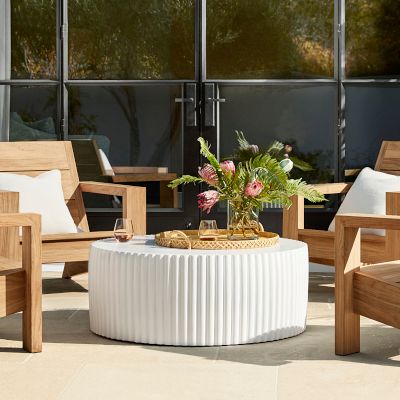 Tropea Fluted Round Coffee Table (42