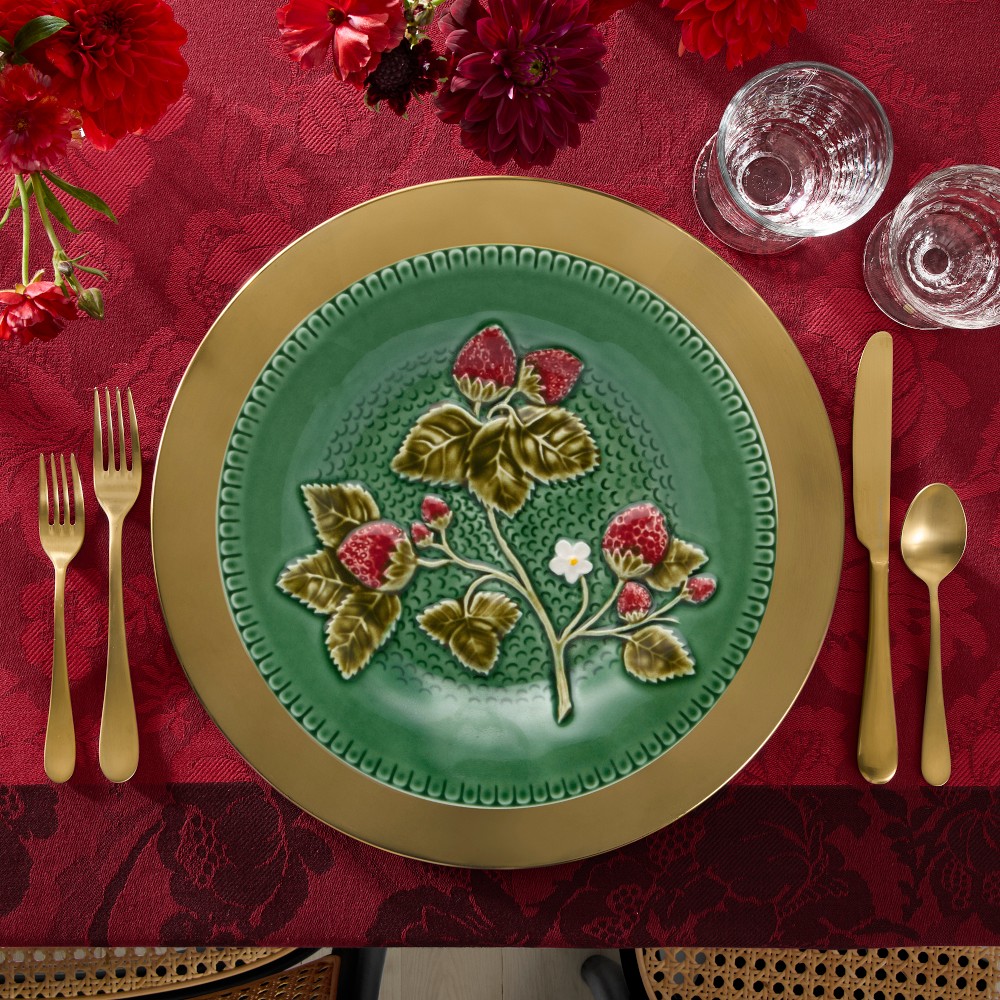 Bordallo Pinheiro Strawberries Fruit Plate