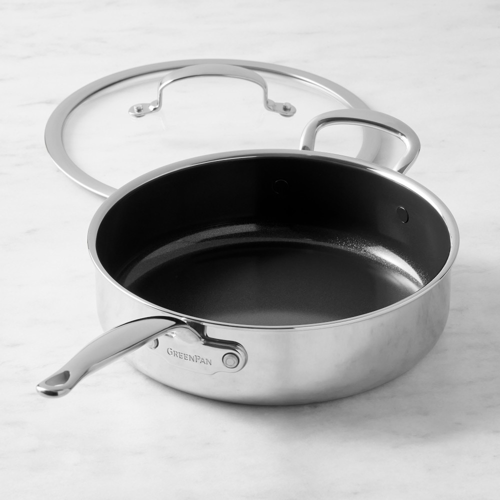 GreenPan™ Premiere Max Stainless-Steel Ceramic Nonstick Covered Saute Pan