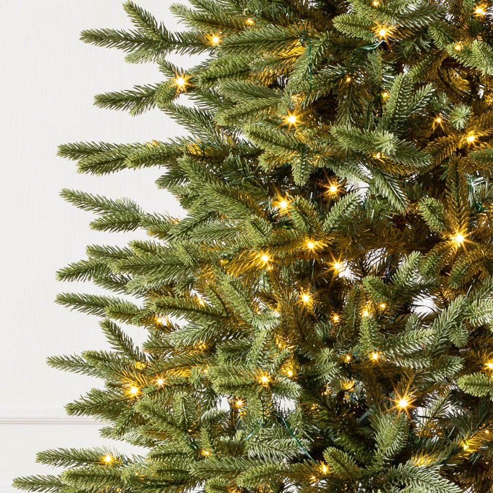 Balsam Hill Most Realistic Silverado Slim Pre-Lit Faux Tree, 6'-9'