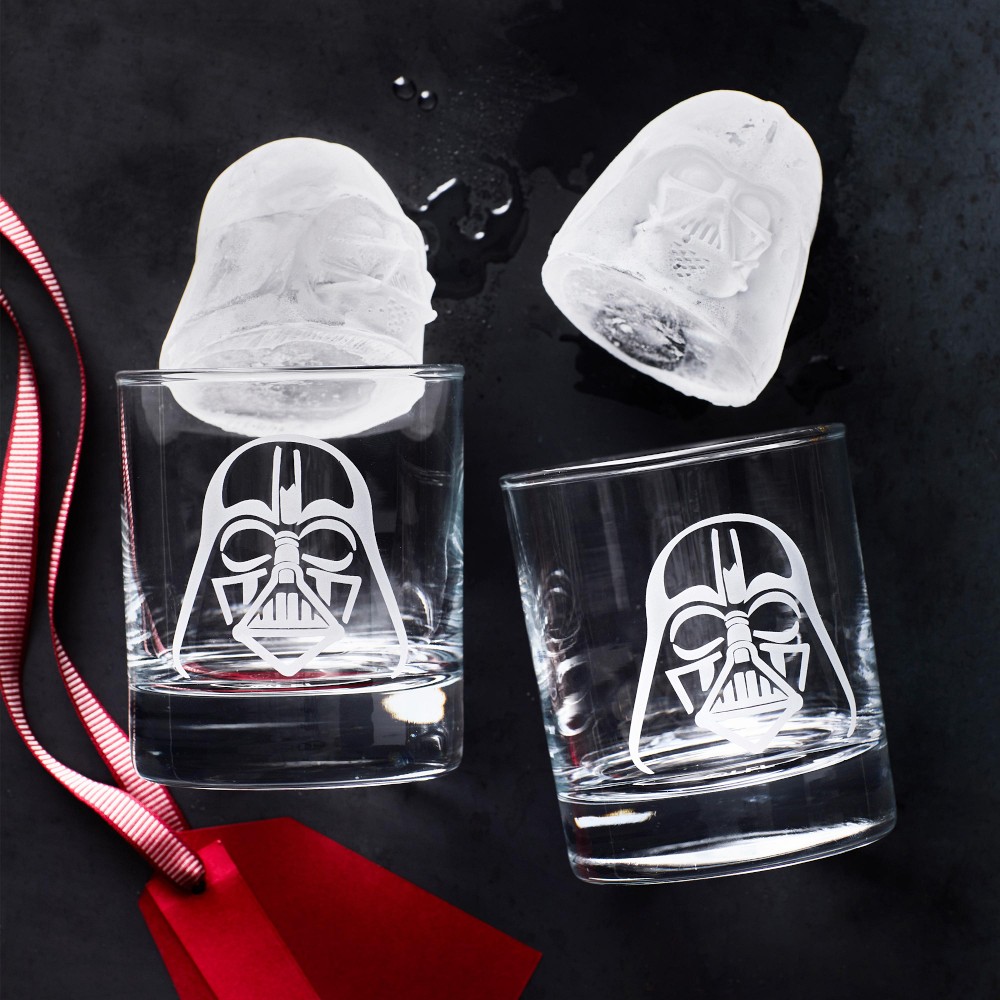 Star Wars™ x Williams Sonoma Darth Vader Etched Glasses & Ice Molds Set