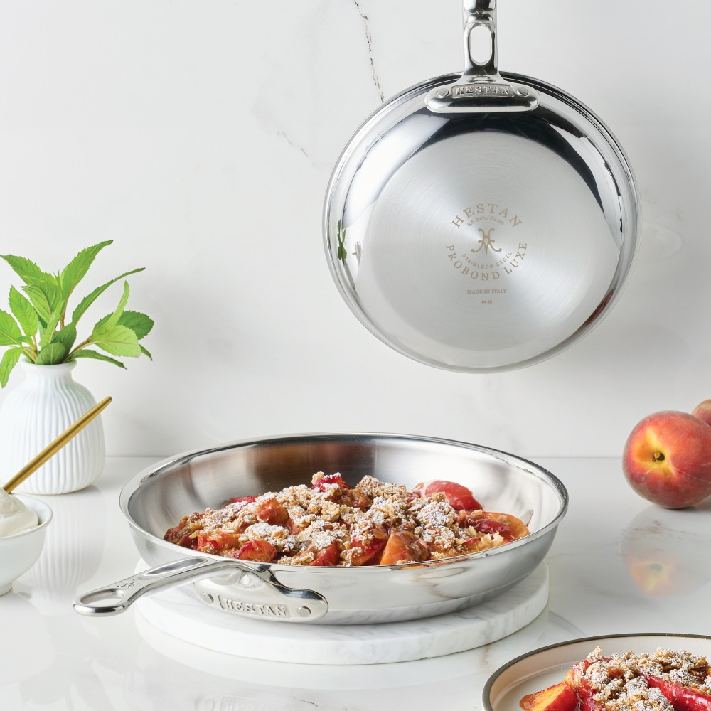 Hestan ProBond Luxe Professional Clad Stainless-Steel 2-Piece Skillet Set