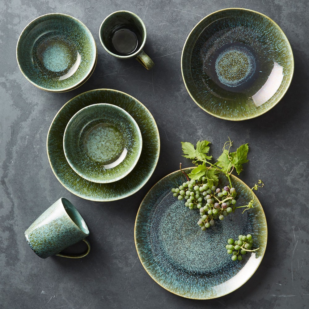 Cyprus Reactive Glaze Cereal Bowls