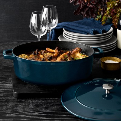 Staub Enameled Cast Iron Wide Oval Dutch Oven, 6 1/4-Qt.