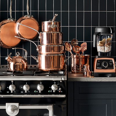 Mauviel Tri-Ply M'3S Copper 10-Piece Cookware Set with Stainless-Steel Handles