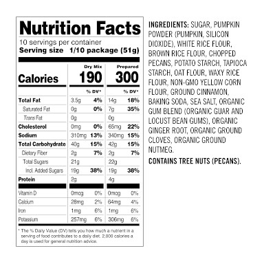 Williams Sonoma Gluten-Free Quick Bread Mix, Spiced Pecan Pumpkin