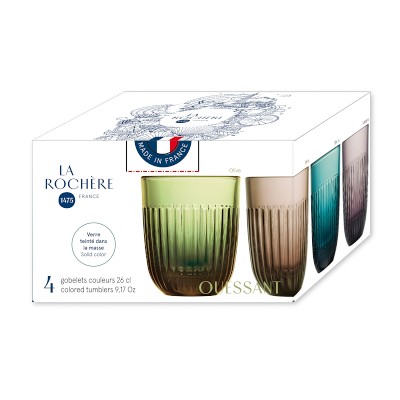 La Rochere Ouessant Mixed Tumblers, 10-oz, Set of 4