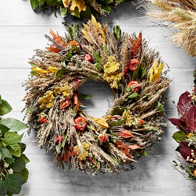 Fall Abundance Live Wreath, 20